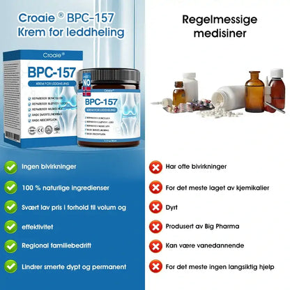 | 𝐒𝐢𝐬𝐭𝐞 𝐝𝐚𝐠! 𝟖𝟎 % 𝐑𝐀𝐁𝐀𝐓 🥇| 𝐂𝐫𝐨𝐚𝐢𝐞® 𝐁𝐏𝐂-𝟏𝟓𝟕 𝐋𝐞𝐝𝐝𝐡𝐞𝐥𝐞𝐧𝐝𝐞 𝐊𝐫𝐞𝐦 🇳🇴🦴  Behandler artritt, nevropati, revmatisme, idrettsskader og mer 🏆