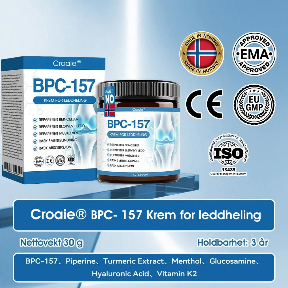 | 𝐒𝐢𝐬𝐭𝐞 𝐝𝐚𝐠! 𝟖𝟎 % 𝐑𝐀𝐁𝐀𝐓 🥇| 𝐂𝐫𝐨𝐚𝐢𝐞® 𝐁𝐏𝐂-𝟏𝟓𝟕 𝐋𝐞𝐝𝐝𝐡𝐞𝐥𝐞𝐧𝐝𝐞 𝐊𝐫𝐞𝐦 🇳🇴🦴  Behandler artritt, nevropati, revmatisme, idrettsskader og mer 🏆